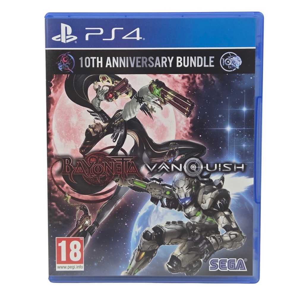 Bayonetta & Vanquish 10th Anniversary Bundle PS4 MINT Disc Case No Manual Sega